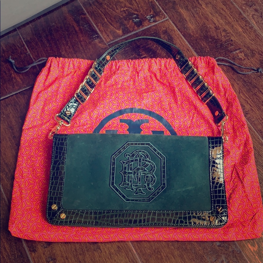 Tory Burch Leather Suede Shoulder Bag